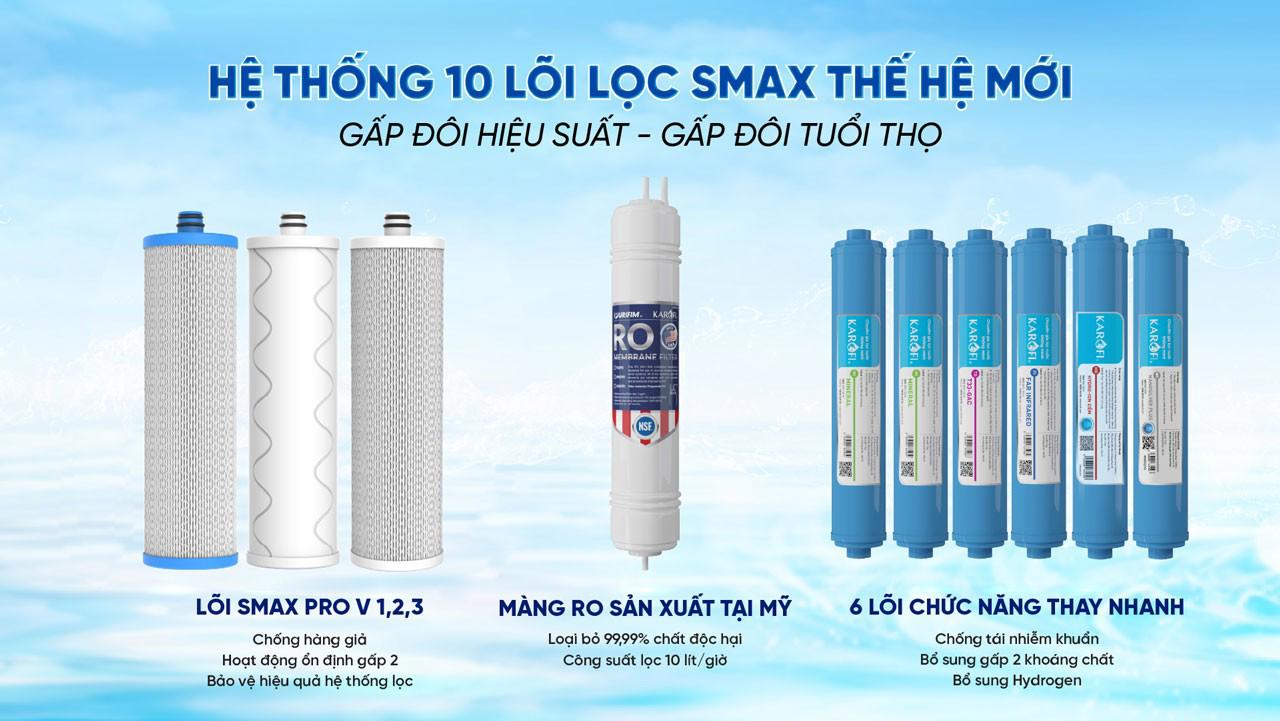 Máy lọc nước Karofi KHY-TN100 Hệ 10 lõi lọc